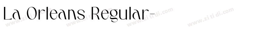 La Orleans Regular字体转换